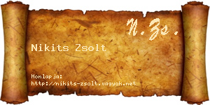 Nikits Zsolt névjegykártya