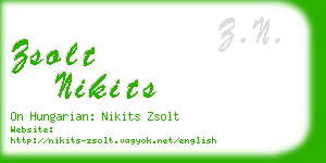 zsolt nikits business card